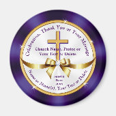 教会パーソナライズされたのお土産 マグネット (正面)