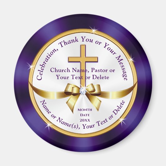 教会パーソナライズされたのお土産 マグネット (正面)