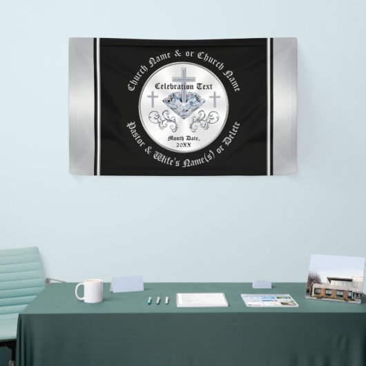 教会パーソナライズされたのバナー(任意の大事な行事) 横断幕 (トレードショー)