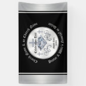 教会パーソナライズされたのバナー(任意の大事な行事) 横断幕 (縦)