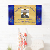 教会パーソナライズされたまたは牧師記念日バナー 横断幕 (インサイチュ)