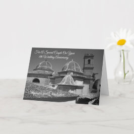 教会パーソナライズされた8結婚周年記念 カード