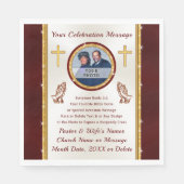 教会パーティーアイディアパーソナライズされた,宗教紙 スタンダードランチョンナプキン (正面)