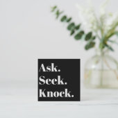 教会ビジネスQRコードプロフェッショナルプロモーション スクエア名刺 (スタンド正面)