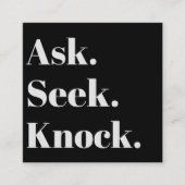 教会ビジネスQRコードプロフェッショナルプロモーション スクエア名刺 (正面)