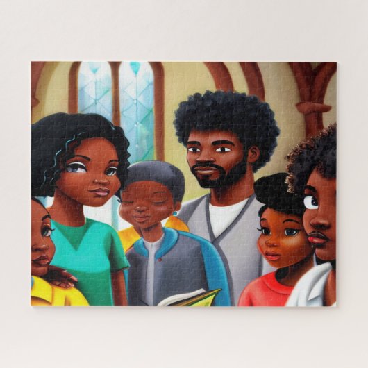 教会フォーククリスチャンアートパズル ジグソーパズル (横)