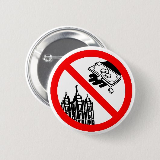 教会ボタンを食べ物を与えないで下さい 缶バッジ (正面&裏面)