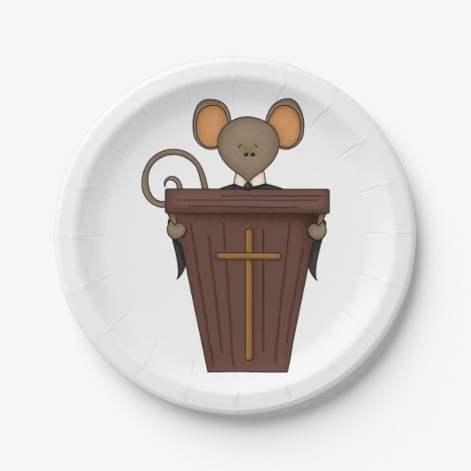 教会マウス ペーパープレート (正面)