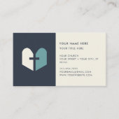 教会ミニマル教区モダン海軍 名刺 (正面)