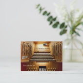 教会ミュージシャンのための名刺-器官コンソール 名刺 (スタンド正面)