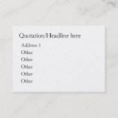 教会ミュージシャンのための名刺-器官コンソール 名刺 (裏面)