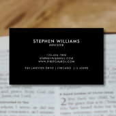 教会モダンロゴQRコード白黒 名刺