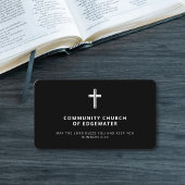 教会モダン宗ミニマル十字架 名刺