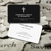 教会モダン宗ミニマル十字架 名刺