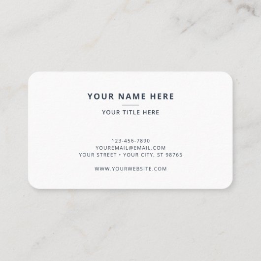 教会モダン牧師 名刺 (裏面)