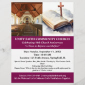 教会ユニーク記念日 チラシ (正面)