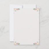 教会伝統的のInterWatercolor結婚式の招待 (裏面)