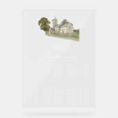 教会伝統的モノグラ結婚ムの座席表 アクリルサイン (正面)