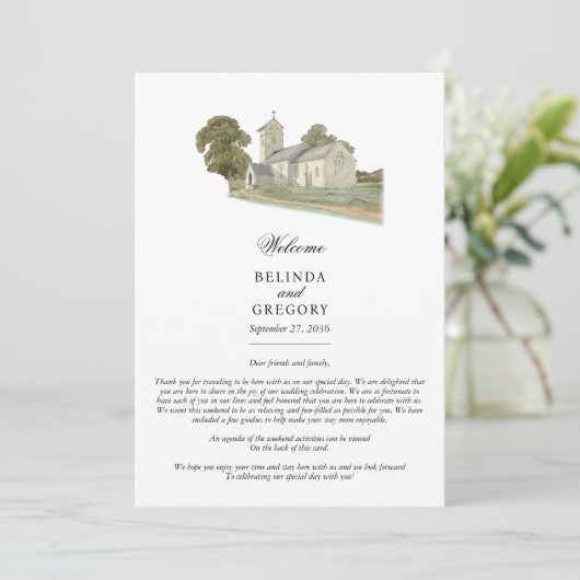 教会伝統的モノグラ結婚ムの旅程 プログラム (スタンド正面)