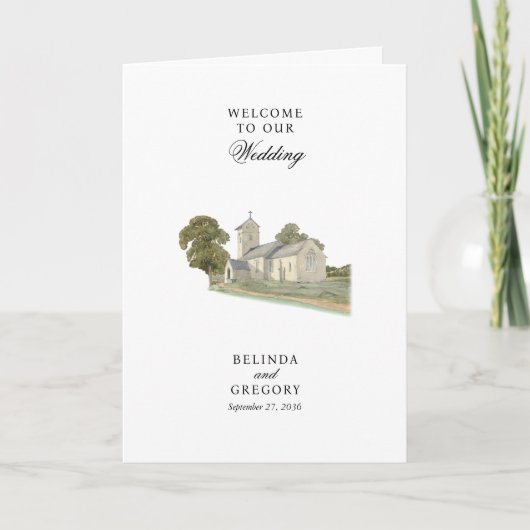 教会伝統的結婚の服務命令 プログラム (正面)