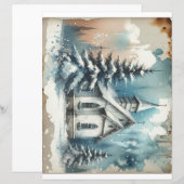 教会冬の風景 (正面/裏面)