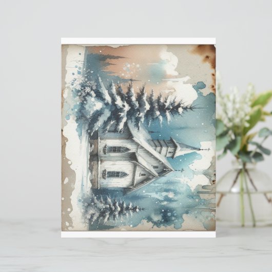 教会冬の風景 (スタンド正面)