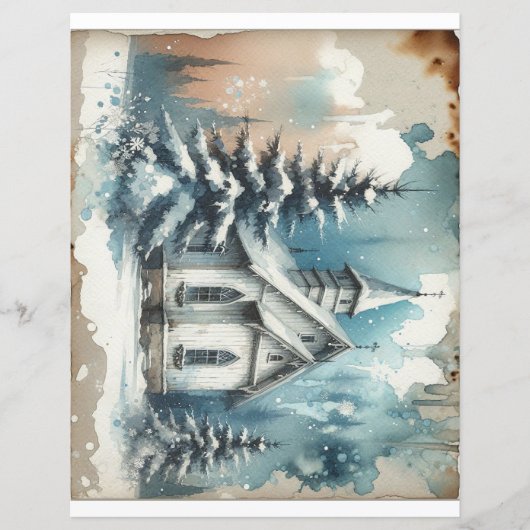 教会冬の風景 (正面)