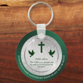 教会創立記念日牧師ギフトカスタム聖句 キーホルダー (正面)