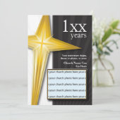 教会創立記念 ゴールドクロス 招待状 (スタンド正面)