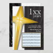 教会創立記念 ゴールドクロス 招待状 (正面/裏面)