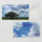 教会十字の名刺 名刺 (正面/裏面)