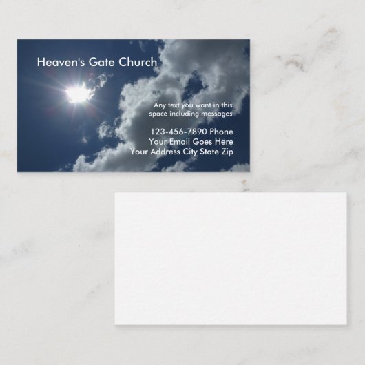 教会名刺 名刺 (正面/裏面)