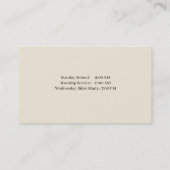 教会名刺 名刺 (裏面)