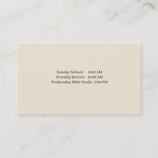 教会名刺 名刺 (裏面)