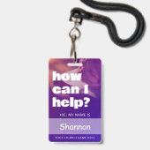 教会名札テンプレート 識別カード バッジ (ストラップ付き表面)