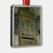 教会器官、c.1590の眺め メタルオーナメント (右)