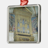 教会器官、c.1590の眺め メタルオーナメント (左)