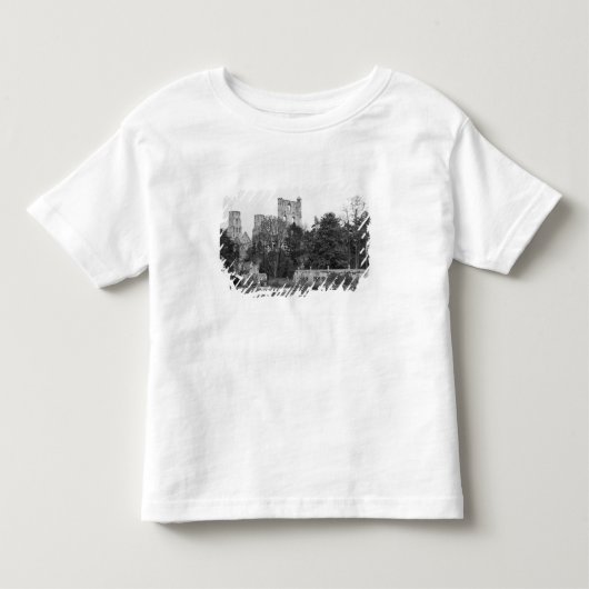 教会外面の眺め、c.1052-67 トドラーTシャツ (正面)