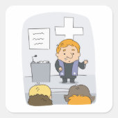 教会大臣の説教 スクエアシール (正面)