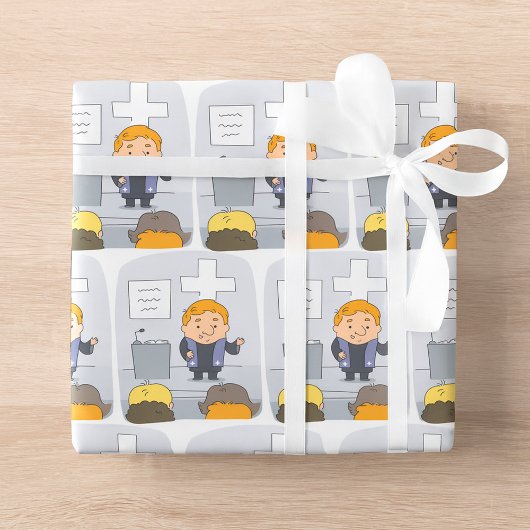 教会大臣の説教 ラッピングペーパー