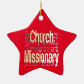 教会宣教師非凡 セラミックオーナメント (正面)