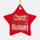 教会宣教師非凡 セラミックオーナメント (裏面)