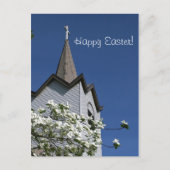 教会尖塔およびミズキの郵便はがき シーズンポストカード (正面)