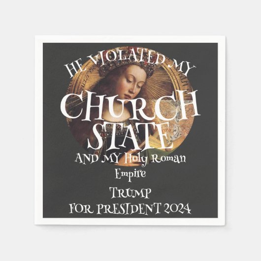 教会州と神聖ローマ帝国 スタンダードカクテルナプキン (正面)