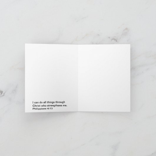 教会帽子Chloe カード (内部)