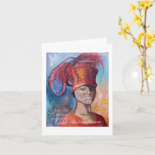 教会帽子Chloe カード (黄色い花)