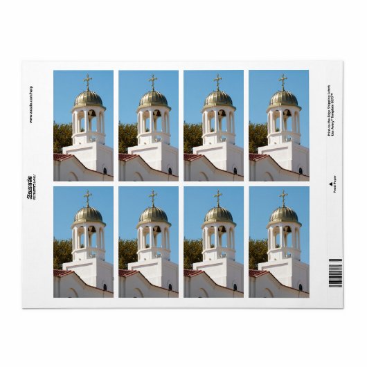 教会建物 ラベル (フルシート)