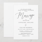 教会式挙式 両家親御様主催招待 招待状 (正面/裏面)