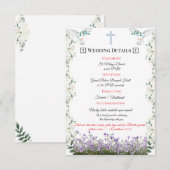 教会式案内カード エンクロージャーカード (正面/裏面)