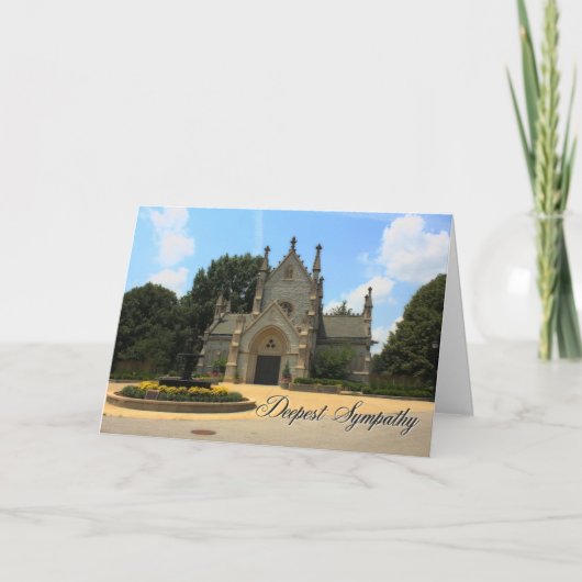 教会悔やみや弔慰 カード (正面)